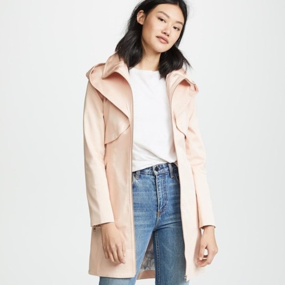 $175 OBO NWT Soia & Kyo Arabella Belted Above-the-Knee Trench Coat Sz M - Picture 2 of 3